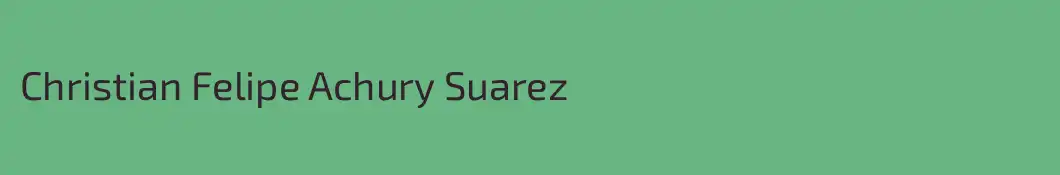 Christian Felipe Achury Suarez